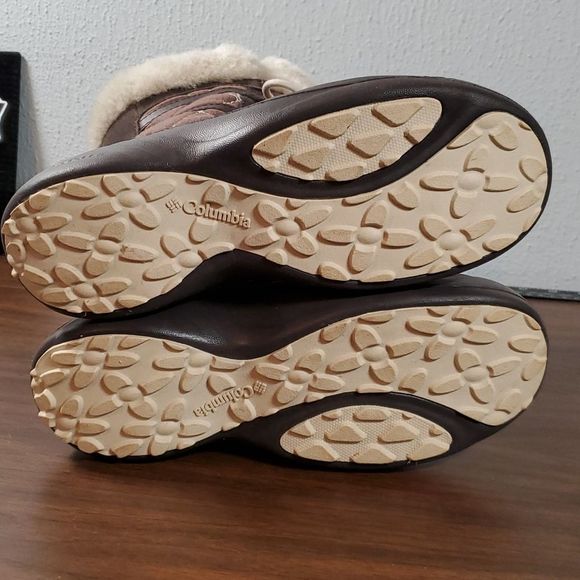 Columbia Sierra Summette Waterproof Leather Mid Calf Insulated Winter Boot Sz 8 - Picture 5 of 12